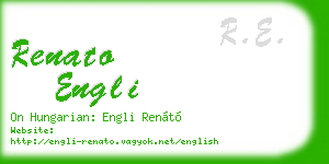 renato engli business card